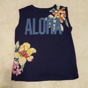 Aloha! Jcrew tank top